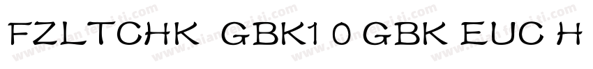 FZLTCHK  GBK1 0 GBK EUC H 常规字体转换